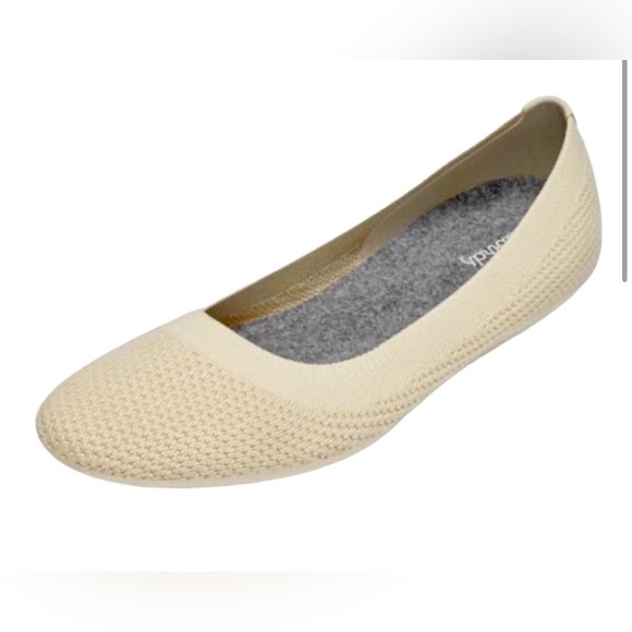 allbirds Shoes - ALLBIRDS Tree Breezers Ballet Flats Limited Edition Cream Hush Size 8